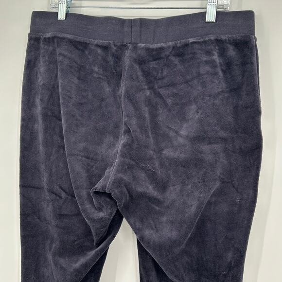 Women's Regal Blue Juicy Couture Velour Hoodie Sweatshirt and Joggers Set Sz L - Picture 9 of 11